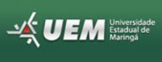 Imagem da sigla da UEM, Universidade Estadual de Maringá.
